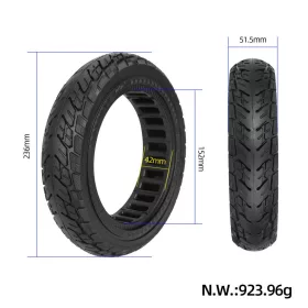    10*2.125 Off-road Tubeless Tire with valve for Segway F20 F25 F30 F40 scooters