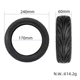   60/65-6,9x  külső gumi (tubeless) / Yuanxing 10"/ Segway G2 Max hátsó