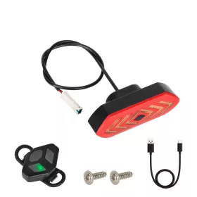   turn signal fender tail light with USB remote control and cable for xiaomi Pro/Pro2/1S scooters or rear suspension