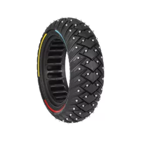   10*2.70-6.5(10*2.75)three color line wing pattern snow off-road solid tire (with anti slip screws)