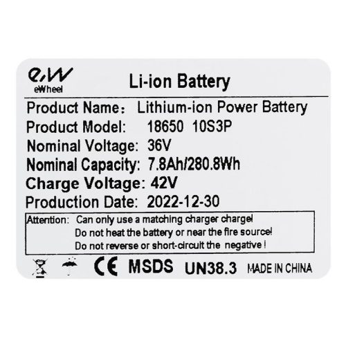 36 V 7,8 Ah-s akkumulátor KUGOO S1