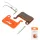  orange multi-metal resin brake pad for Xtech/Xiaomi 3