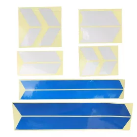 Scooter body stickers (silver-silver-blue)