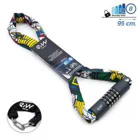 U-zár kulccsal – EWLK023 fekete