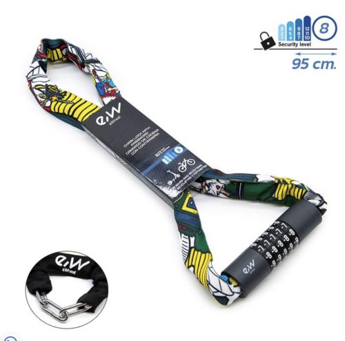 Kombinációs lánc zár - több szín