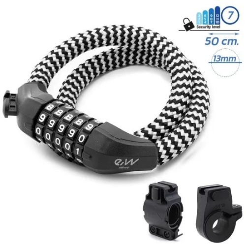 Kombinációs spirál zár - több szín