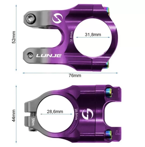 Kormányszár 1 1/8" 31.8mm CNC