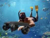 Mankeel W7 vízi robogó – 300W×2 motor, 1,6 m/s, 50 perces üzemidő, IPX7, 50 m mélységig, fekete